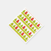 Kerstboom ontwerp papieren servetten (Hoek)
