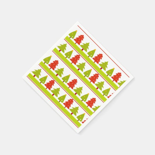 Kerstboom ontwerp papieren servetten (Hoek)