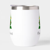 Kerstboom ontwerp Thermische Wijn Tumbler (Rechts)