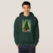 Kerstboom ontworpen hoodie (Voorkant volledig)