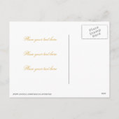 Kerstboom op Black 001 Feestdagenkaart (Achterkant)