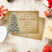 Kerstboom op de partij van Parchment Elegant Kaart