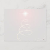 Kerstboom op de rode achtergrond feestdagenkaart (Achterkant)