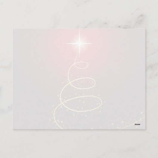 Kerstboom op de rode achtergrond feestdagenkaart (Achterkant)