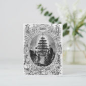 Kerstboom op het kasteel van Windsor, 1848 Feestdagenkaart (Staand voorkant)