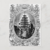 Kerstboom op het kasteel van Windsor, 1848 Feestdagenkaart (Voorkant)