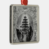 Kerstboom op het kasteel van Windsor, 1848 Metalen Ornament (Rechts)