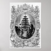 Kerstboom op het kasteel van Windsor, 1848 Poster (Voorkant)
