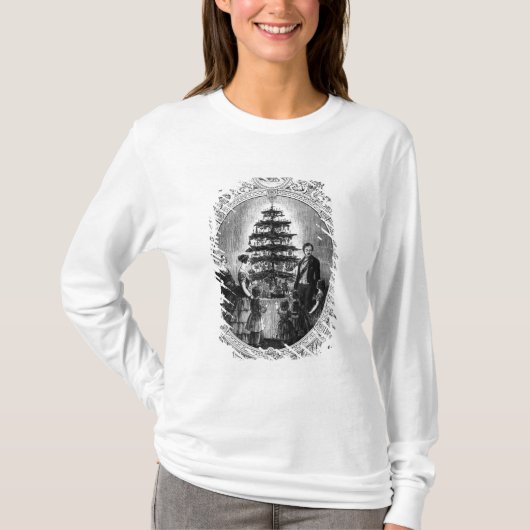Kerstboom op het kasteel van Windsor, 1848 T-shirt (Voorkant)
