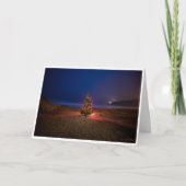 Kerstboom op het strand Kerst Kaart (Voorkant)