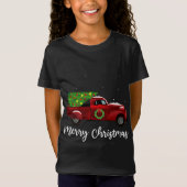  kerstboom op kerst met autovakantie t-shirt (Voorkant)