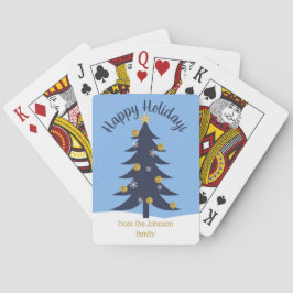 kerstboom op maat pokerkaarten