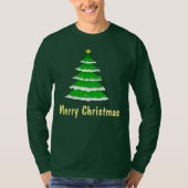 kerstboom op Mannen met lange hoes T-shirt (Voorkant)