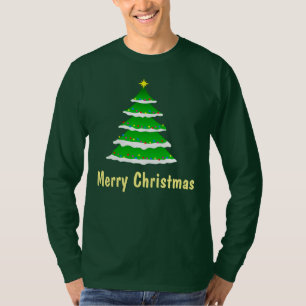 kerstboom op Mannen met lange hoes T-shirt