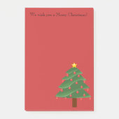 kerstboom op persoonlijke advertentie post-it® notes (Voorkant)