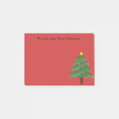 kerstboom op persoonlijke advertentie post-it® notes (Voorkant)