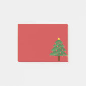 kerstboom op Red Post Post-it® Notes (Voorkant)