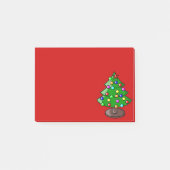 Kerstboom op rode Post-it Post-it® Notes (Voorkant)