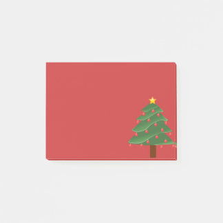 Kerstboom op rode Post-it Post-it® Notes