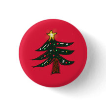 Kerstboom op rood