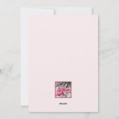 Kerstboom op roze vlakke vakantie Kaart (Achterkant)