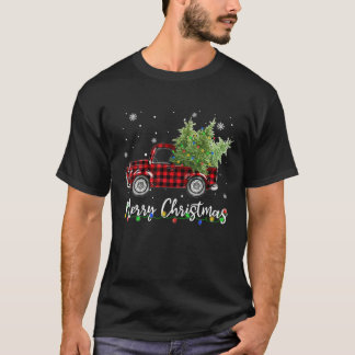 kerstboom op vrachtwagen Red Buffalo T-shirt