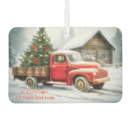 Kerstboom op vrachtwagen Winter Luchtverfrisser