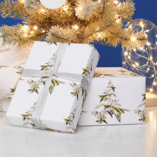 Kerstboom op White 001 Cadeaupapier