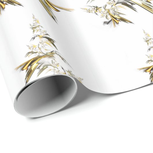 Kerstboom op White 001 Cadeaupapier (Rol Hoek)