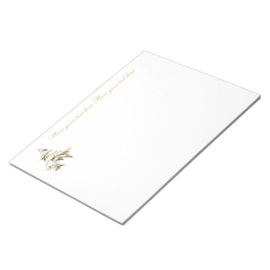 Kerstboom op White 001 Notitieblok (Schuin)