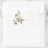 Kerstboom op White 001 Rechthoekige Sticker (Tas)