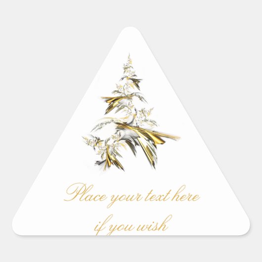 Kerstboom op White 001 Sticker (Voorkant)