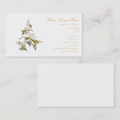 Kerstboom op White 001 Visitekaartje (Voorkant / Achterkant)