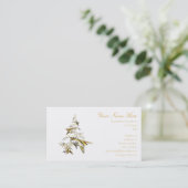 Kerstboom op White 001 Visitekaartje (Staand voorkant)