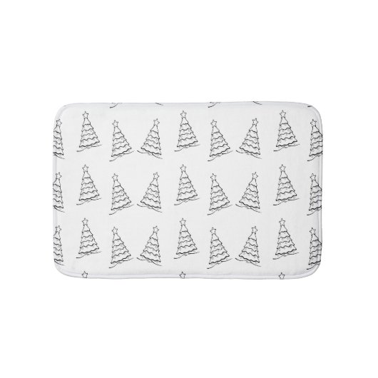 Kerstboom op wit badmat (Voorkant)