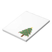 Kerstboom op wit notitieblok (Linkerzijde)
