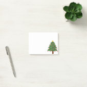Kerstboom op witte artikelen post-it® notes (Kantoor)
