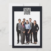 Kerstboom open boek DIY qr code logo Feestdagenkaart (Achterkant)