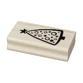 Kerstboom Open Design Color in wattenrubber Rubberstempel (Stempel)