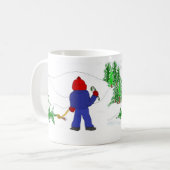 Kerstboom ophalen koffiemok (Voorkant links)