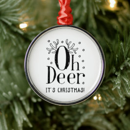 Kerstboom ornament hert grappige illustratie