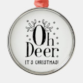 Kerstboom ornament hert grappige illustratie (Voorkant)