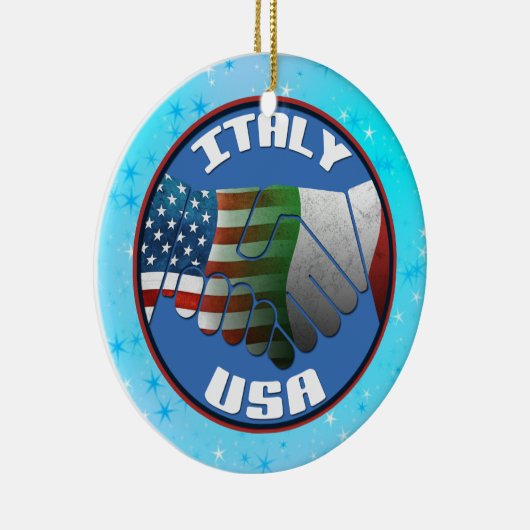 Kerstboom Ornament Italië Vlaggen (Rechts)