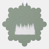 Kerstboom Ornament Kaart (Achterkant)