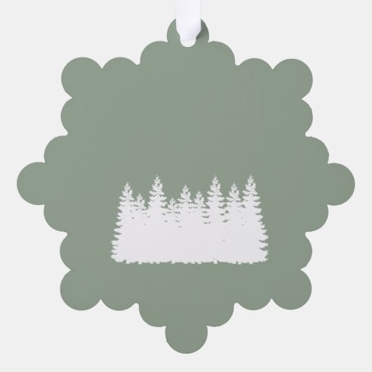Kerstboom Ornament Kaart (Achterkant)