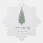 Kerstboom Ornament Kaart (Voorkant)