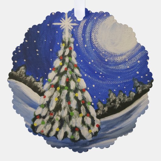 Kerstboom Ornament Kaart (Voorkant)