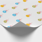 Kerstboom Ornament Patroon Cadeaupapier (Hoek)