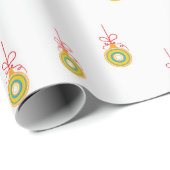 Kerstboom Ornament Patroon Cadeaupapier (Rol Hoek)