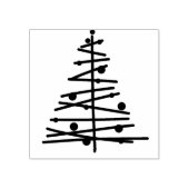 Kerstboom Ornament Stamp Rubberstempel (Afrduk)